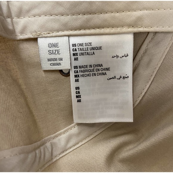 Sun + Stone Solid Panel Baseball Cap Brown Cord One Size Adjustable NEW - Picture 6 of 6